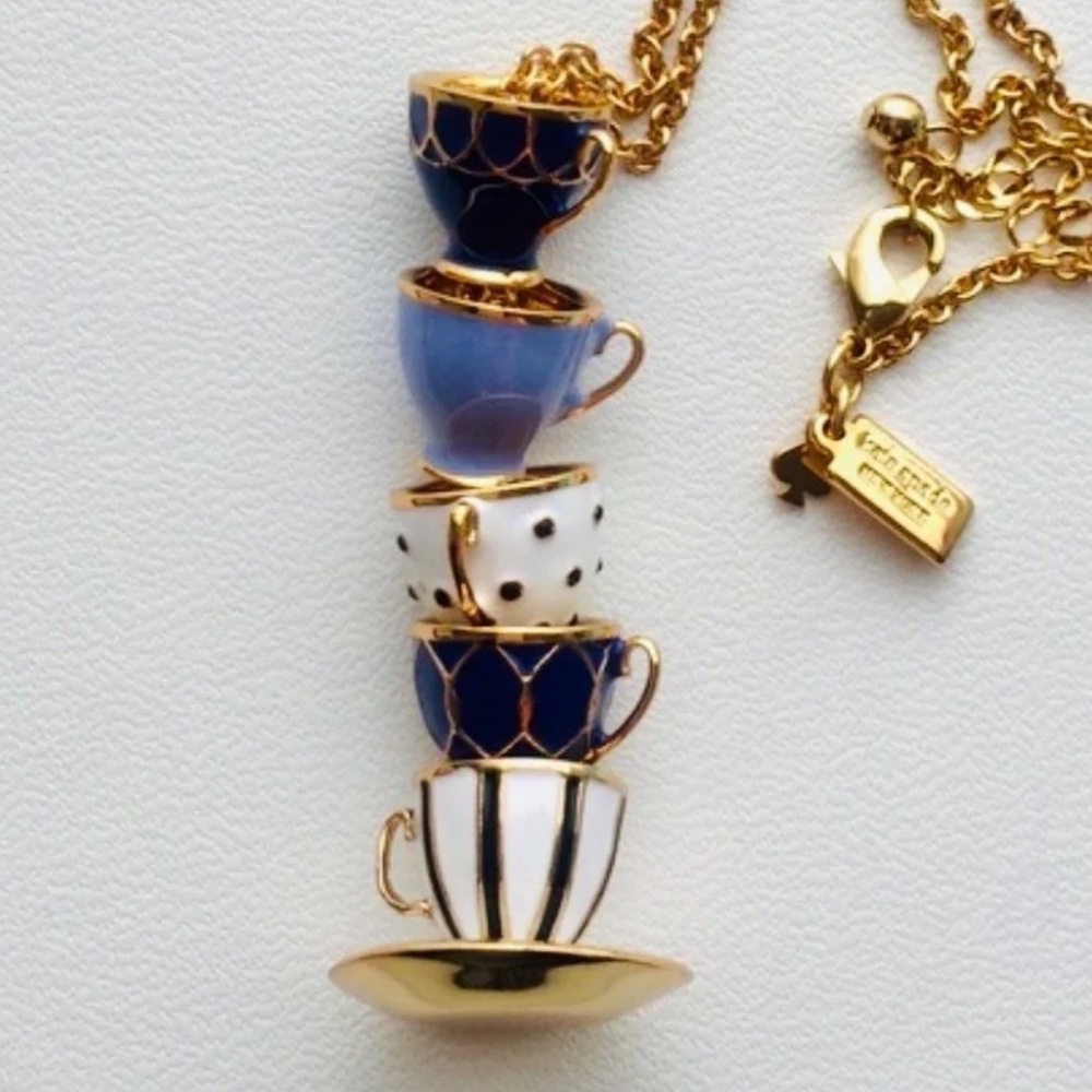 $128 Kate Spade tea time teacup pendant - Picture 6 of 10